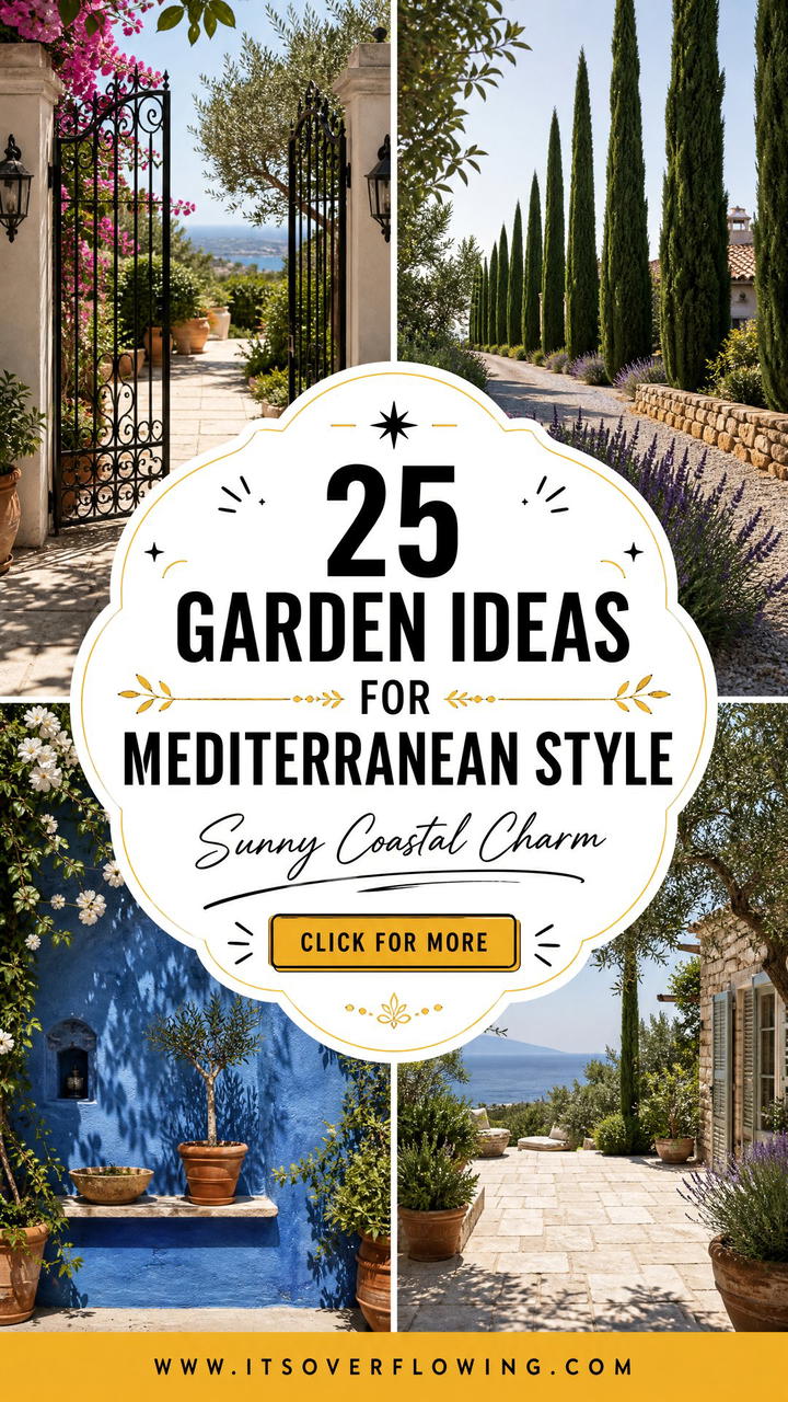 25 garden ideas for mediterranean style Sunny Yard Looks - 25 garden ideas for mediterranean style: Sunny Yard Looks