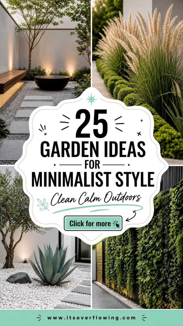 25 garden ideas for minimalist style Clean Outdoor Looks - 25 garden ideas for minimalist style: Clean Outdoor Looks