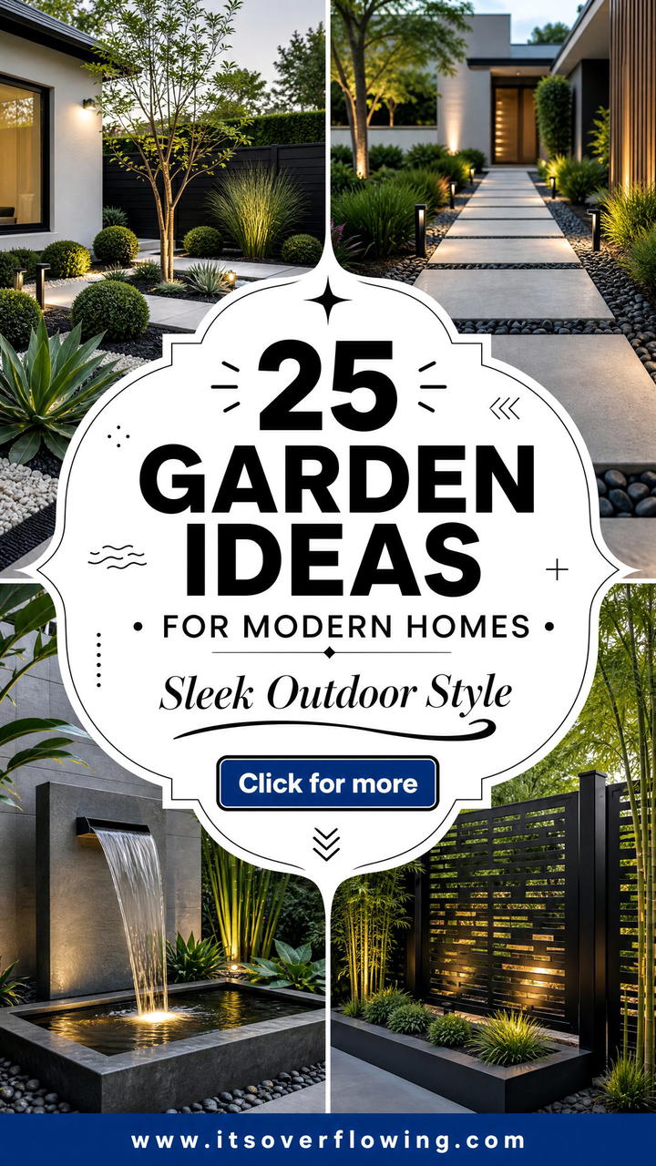 25 garden ideas for modern homes Sleek Outdoor Inspiration - 25 garden ideas for modern homes: Sleek Outdoor Inspiration