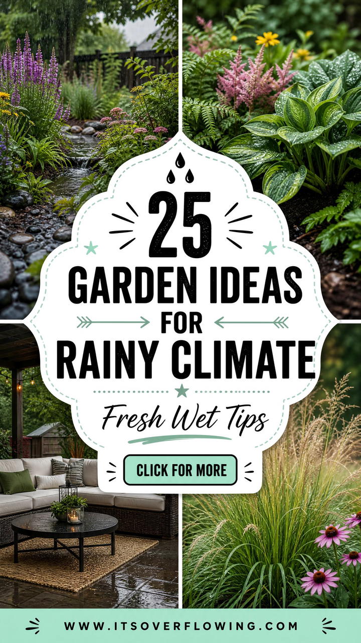 25 garden ideas for rainy climate Fresh Wet-Weather Tips - 25 garden ideas for rainy climate: Fresh Wet-Weather Tips