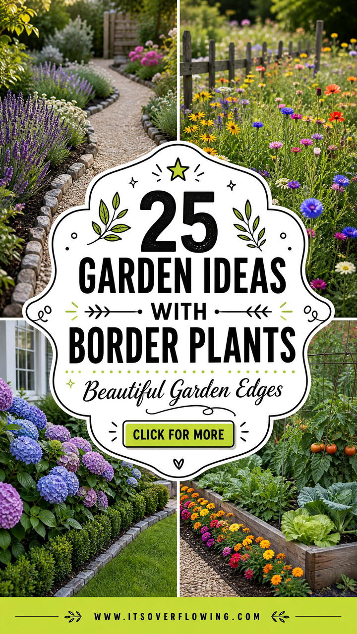 25 garden ideas with border plants for Beautiful Edges - 25 garden ideas with border plants for Beautiful Edges