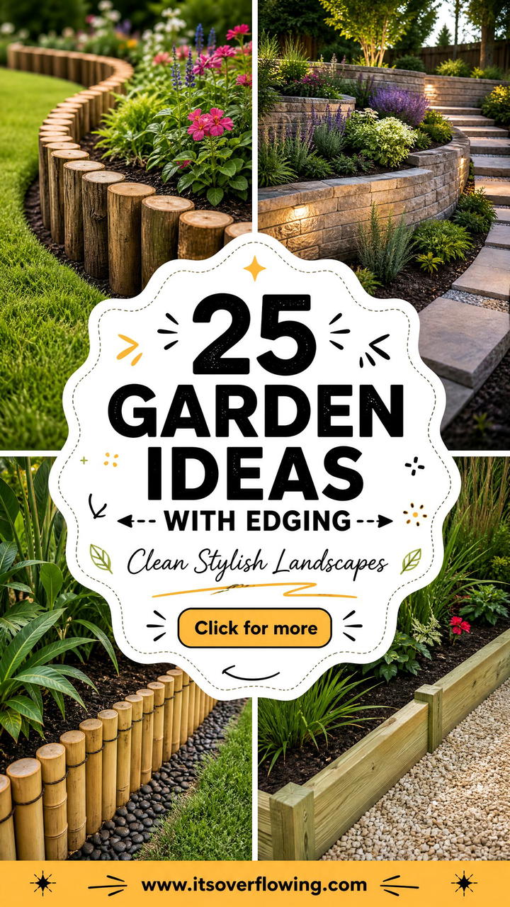 25 garden ideas with edging for Clean Stylish Landscapes - 25 garden ideas with edging for Clean, Stylish Landscapes