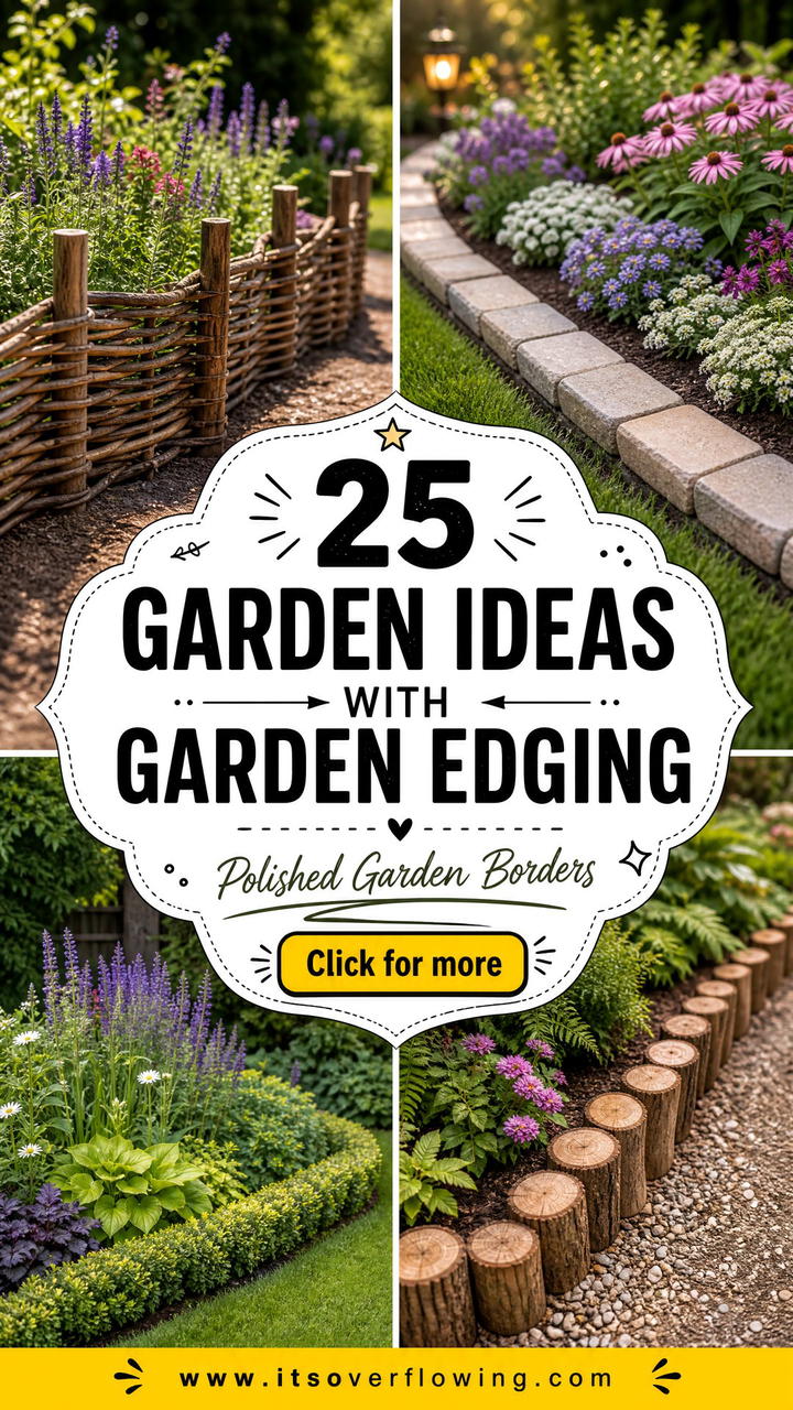 25 garden ideas with garden edging for Polished Borders - 25 garden ideas with garden edging for Polished Borders