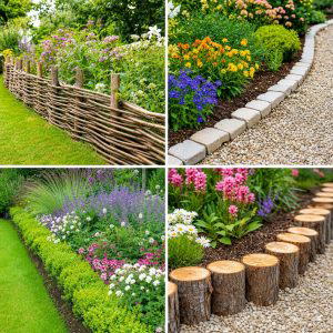 25 garden ideas with garden edging for Polished Borders