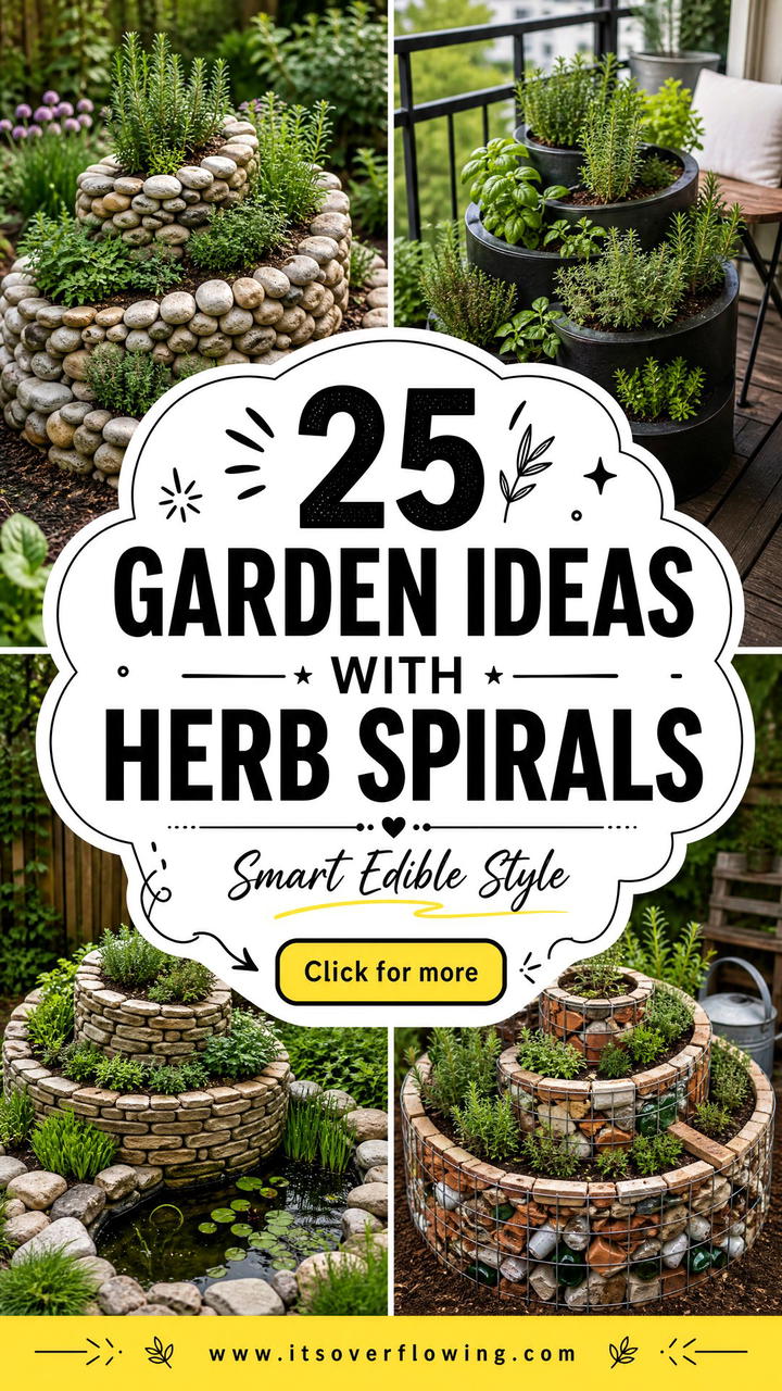 25 garden ideas with herb spirals for Smart Edible Style - 25 garden ideas with herb spirals for Smart Edible Style