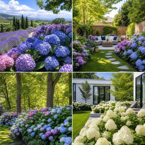 25 garden ideas with hydrangeas for Stunning Color Displays