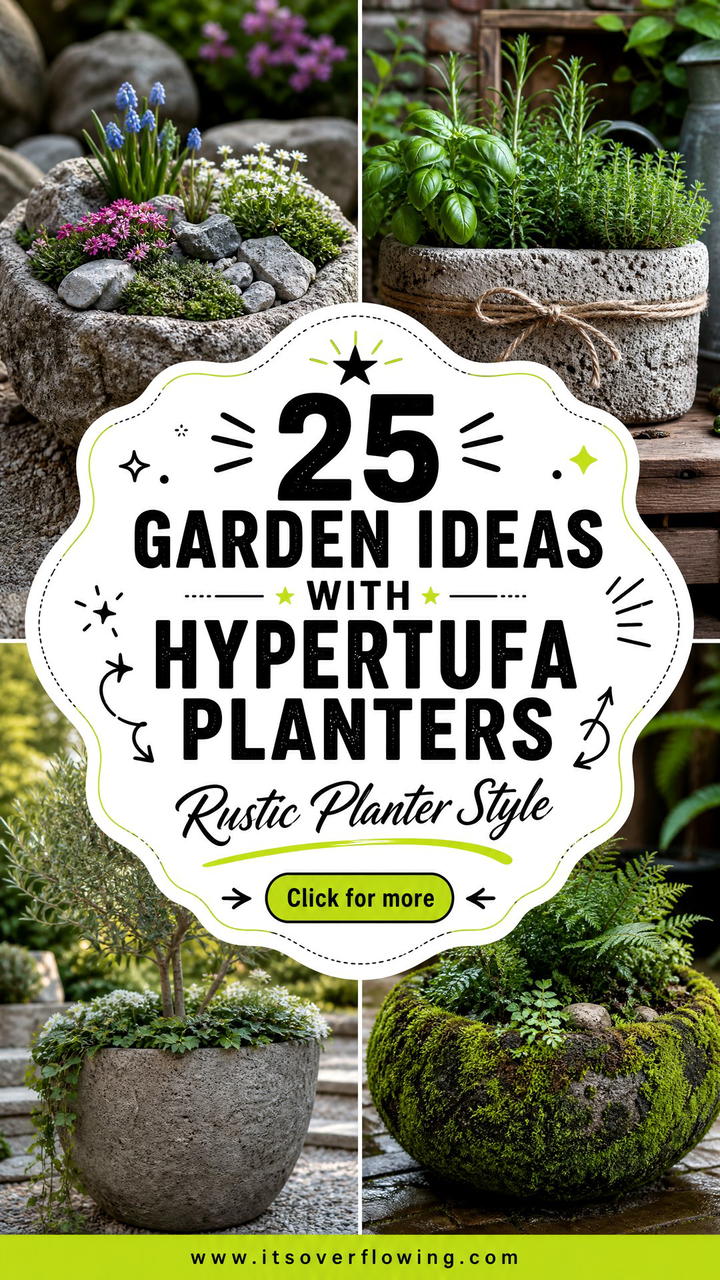25 garden ideas with hypertufa planters for Rustic Style - 25 garden ideas with hypertufa planters for Rustic Style