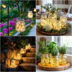 25 garden ideas with mason jar lanterns for Cozy Nights