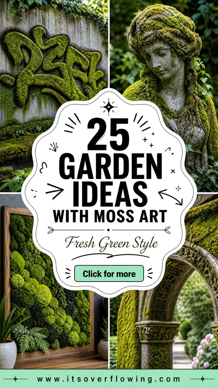 25 garden ideas with moss art Fresh Green Outdoor Style - 25 garden ideas with moss art: Fresh Green Outdoor Style