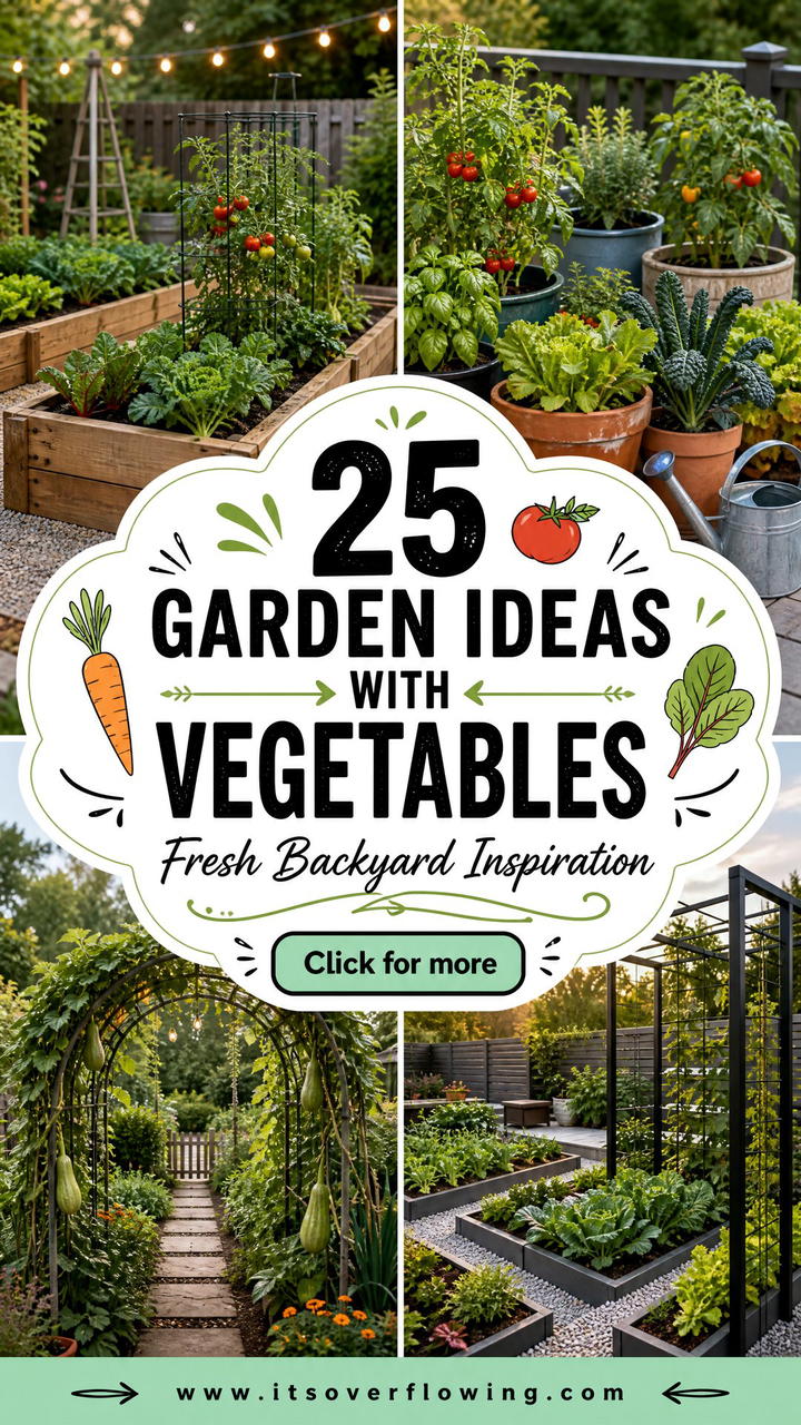 25 garden ideas with vegetables Fresh Backyard Inspiration - 25 garden ideas with vegetables: Fresh Backyard Inspiration