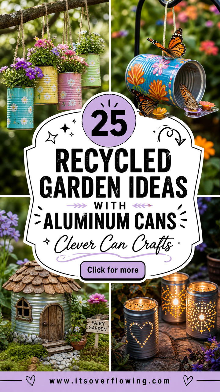 25 recycled garden ideas with aluminum cans Clever DIYs - 25 recycled garden ideas with aluminum cans: Clever DIYs