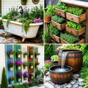 25 recycled garden ideas with eco friendly decor Easy DIY