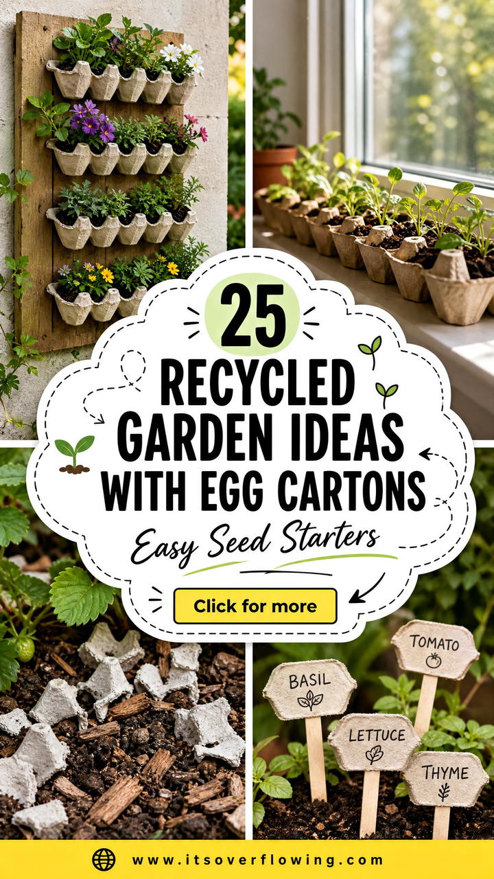 25 recycled garden ideas with egg cartons Easy Seed DIYs - 25 recycled garden ideas with egg cartons: Easy Seed DIYs