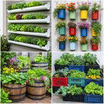25 recycled garden ideas with gutter garden: Space-Saving