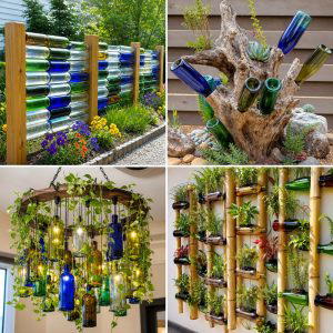 25 recycled garden ideas with hanging bottle planters DIY