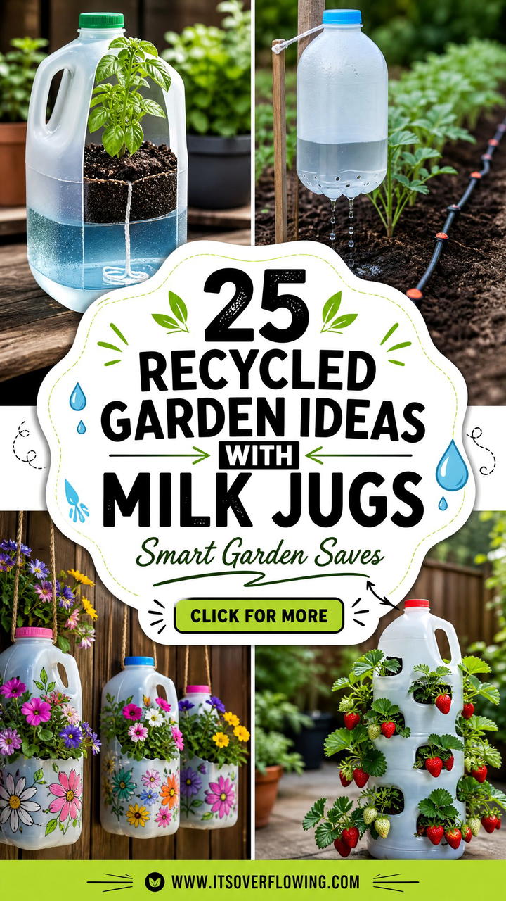 25 recycled garden ideas with milk jugs Smart DIYs - 25 recycled garden ideas with milk jugs: Smart DIYs