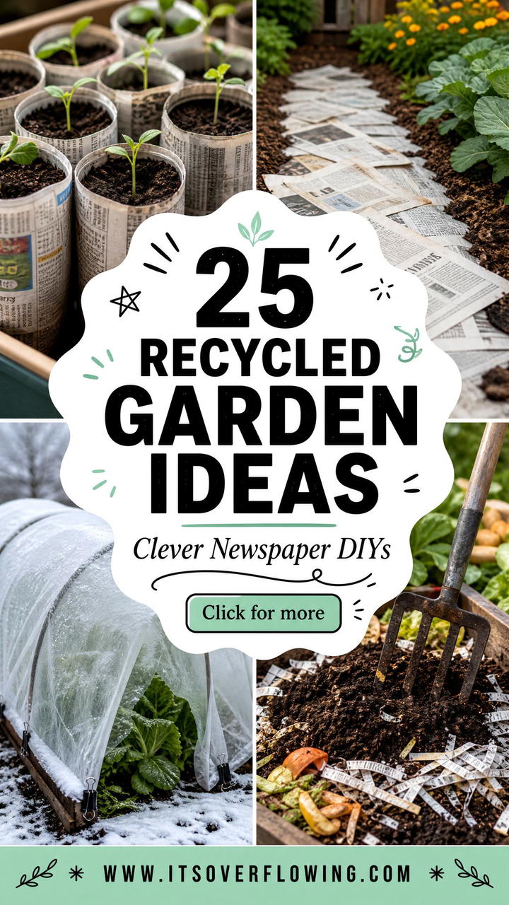 25 recycled garden ideas with newspapers Clever DIYs - 25 recycled garden ideas with newspapers: Clever DIYs