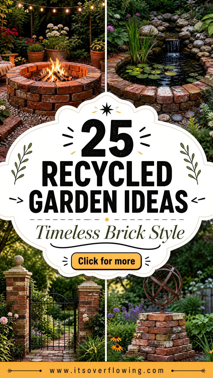 25 recycled garden ideas with old bricks for Timeless Style - 25 recycled garden ideas with old bricks for Timeless Style