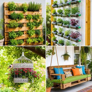 25 recycled garden ideas with pallet wall garden DIYs