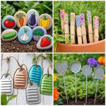 25 recycled garden ideas with plant labels for Easy DIY