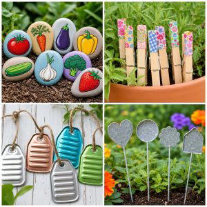 25 recycled garden ideas with plant labels for Easy DIY