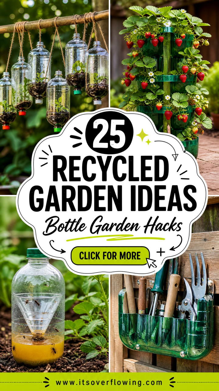 25 recycled garden ideas with plastic bottles for DIY - 25 recycled garden ideas with plastic bottles for DIY