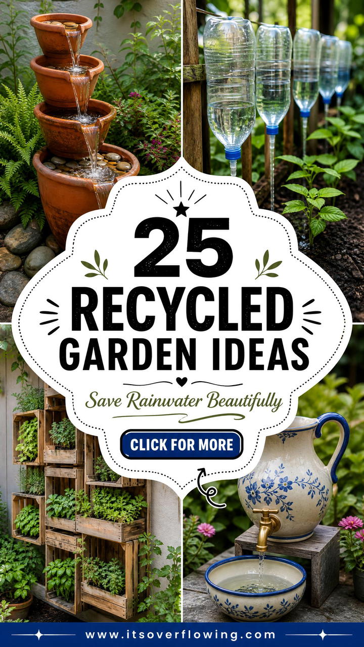 25 recycled garden ideas with rainwater collection Tips - 25 recycled garden ideas with rainwater collection Tips