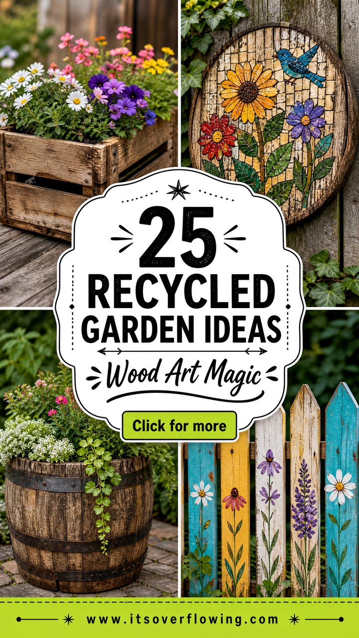 25 recycled garden ideas with recycled wood art to Try - 25 recycled garden ideas with recycled wood art to Try