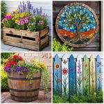 25 recycled garden ideas with recycled wood art to Try