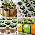 25 recycled garden ideas with seed starting trays for DIY