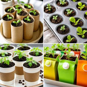 25 recycled garden ideas with seed starting trays for DIY