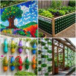 25 recycled garden ideas with vertical bottle wall: DIY Guide