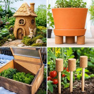 25 recycled garden ideas with wine corks Charming DIY Decor