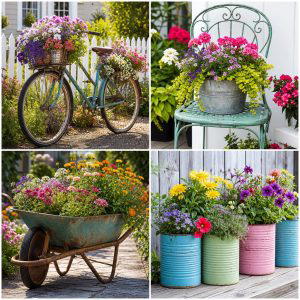 25 reusing old things ideas for flower garden Easy DIY Decor