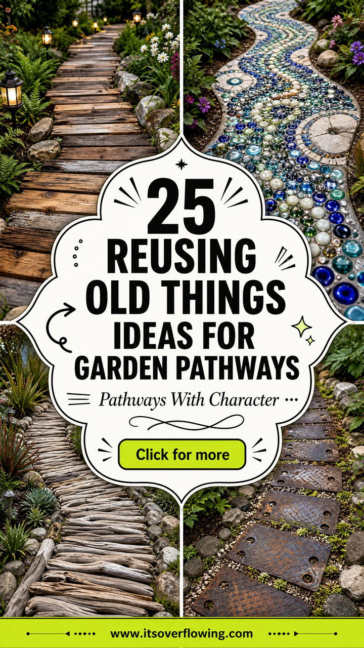 25 reusing old things ideas for garden pathways - 25 reusing old things ideas for garden pathways