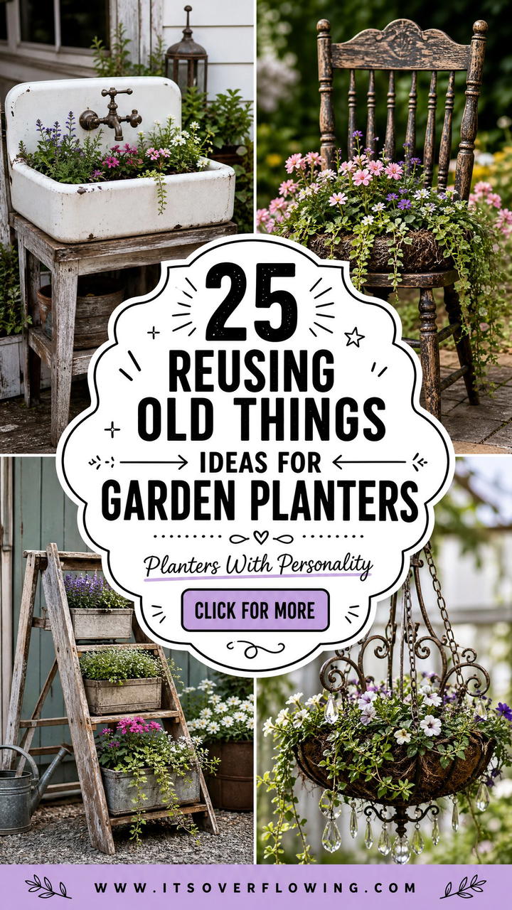 25 reusing old things ideas for garden planters - 25 reusing old things ideas for garden planters