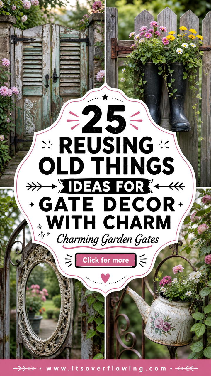 25 reusing old things ideas for gate decor With Charm - 25 reusing old things ideas for gate decor With Charm