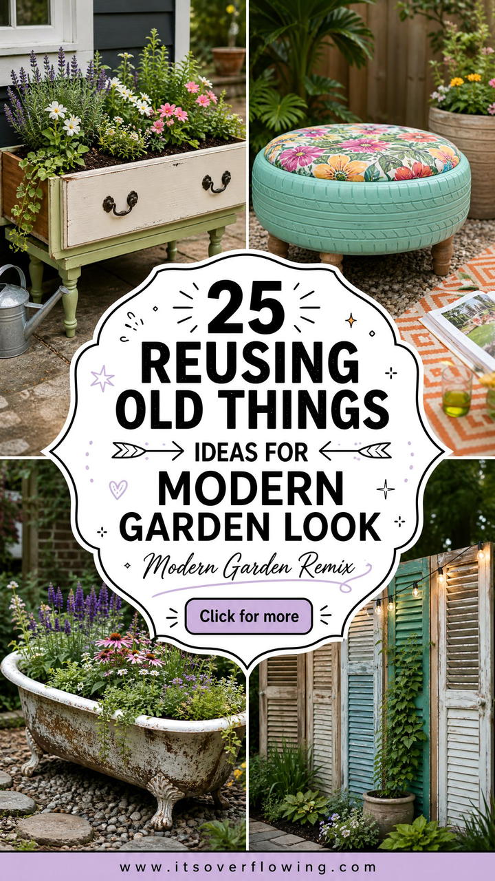 25 reusing old things ideas for modern garden look - 25 reusing old things ideas for modern garden look