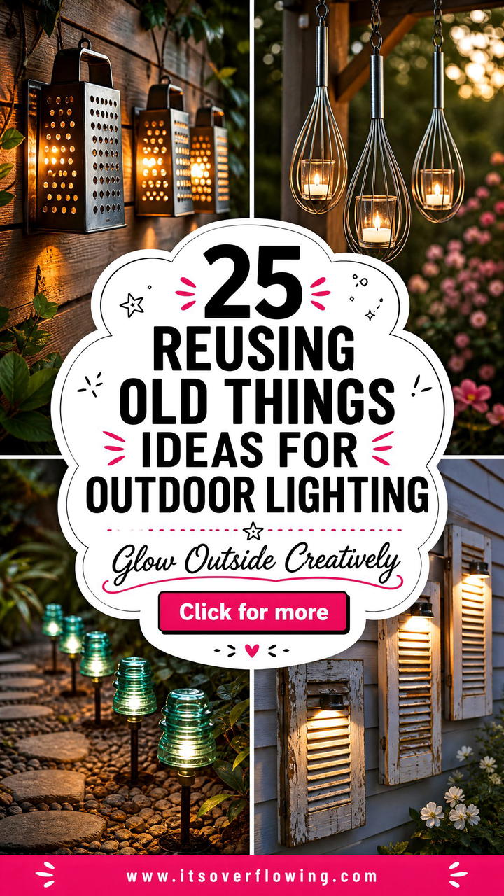 25 reusing old things ideas for outdoor lighting - 25 reusing old things ideas for outdoor lighting