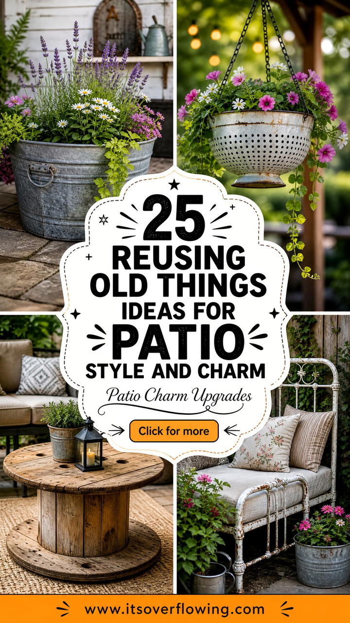 25 reusing old things ideas for patio Style and Charm - 25 reusing old things ideas for patio Style and Charm
