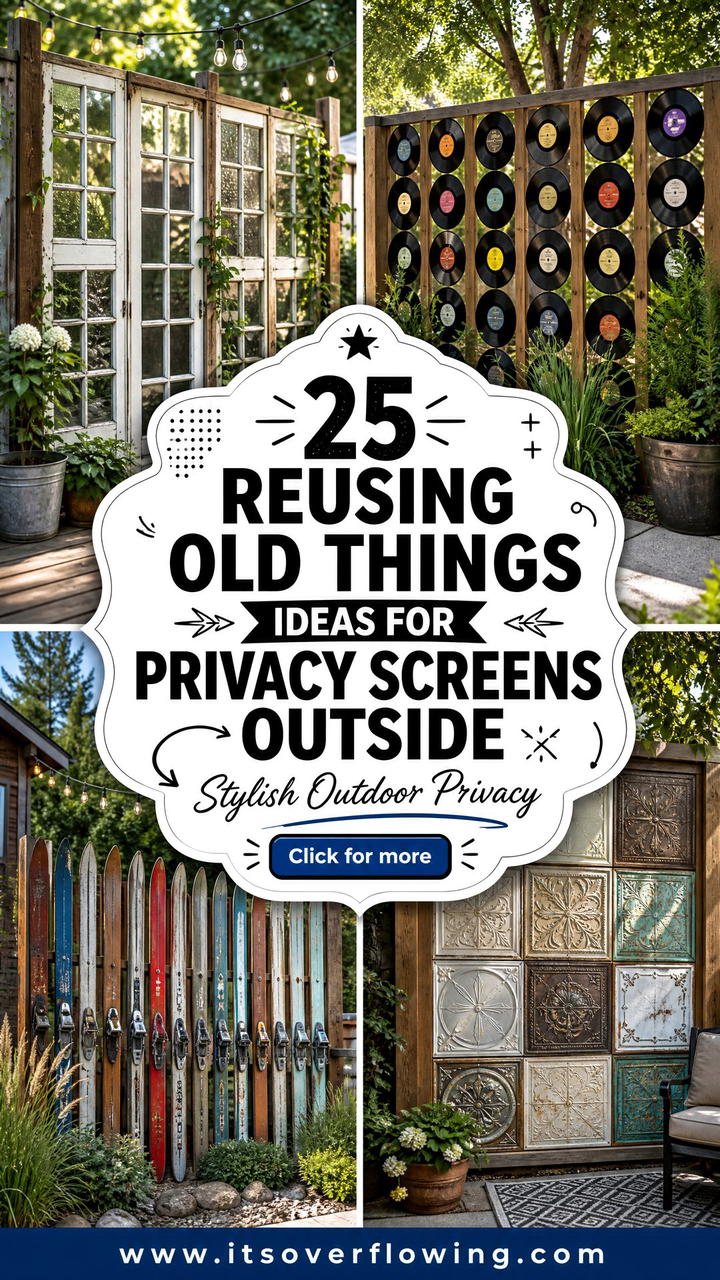 25 reusing old things ideas for privacy screens Outside - 25 reusing old things ideas for privacy screens Outside