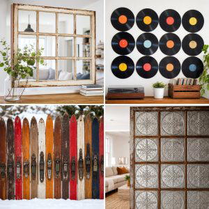 25 reusing old things ideas for privacy screens Outside