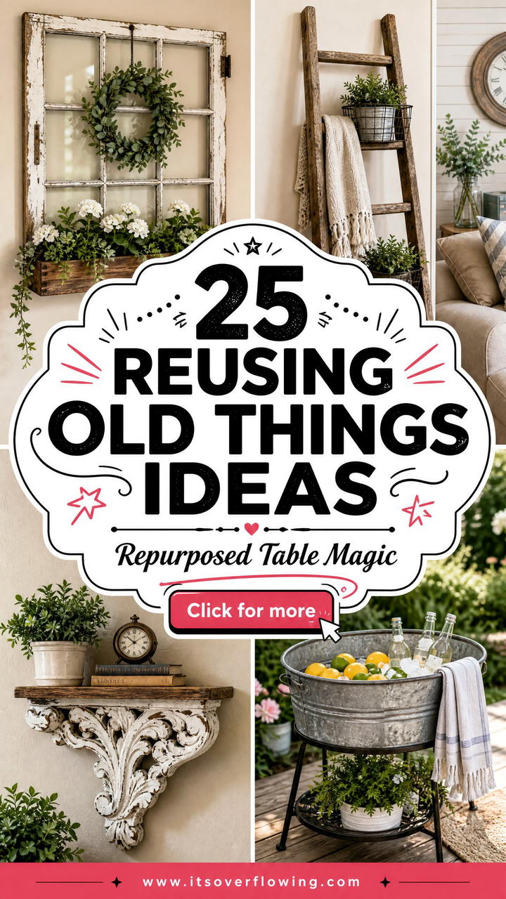 25 reusing old things ideas for tables to Try Today - 25 reusing old things ideas for tables to Try Today