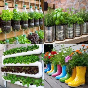 25 reusing old things ideas for vertical garden Decor
