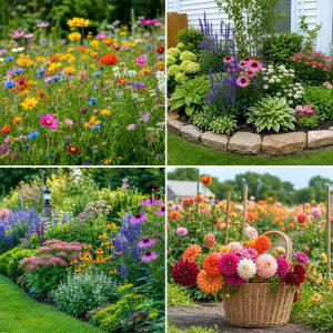25 small garden ideas with flowers for Colorful Outdoor Charm
