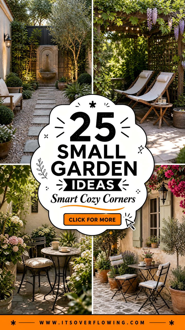 25 small garden ideas with foldable seating for Smart Spaces - 25 small garden ideas with foldable seating for Smart Spaces