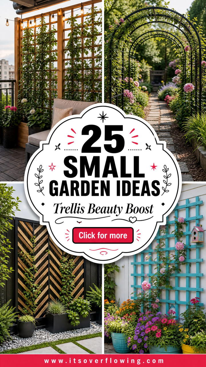 25 small garden ideas with trellis to Maximize Beauty Fast - 25 small garden ideas with trellis to Maximize Beauty Fast
