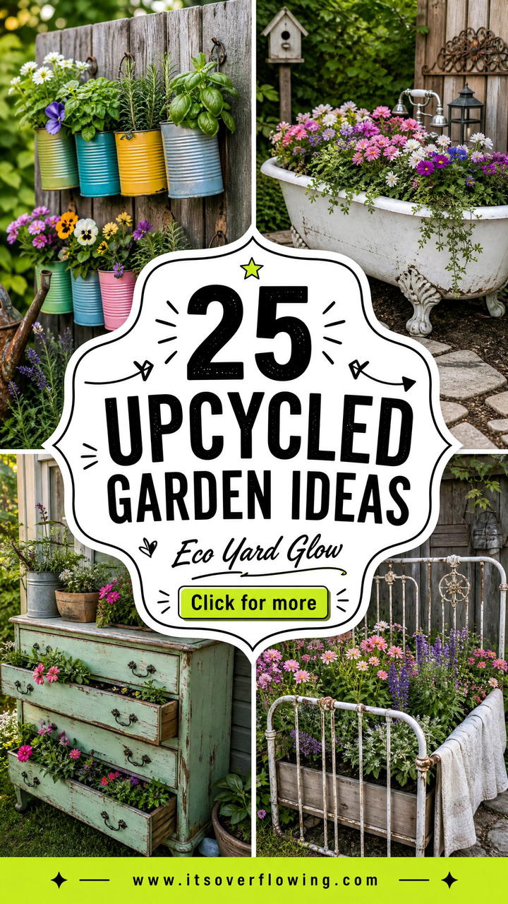 25 upcycled garden ideas to Create a Charming Eco-Friendly Yard - 25 upcycled garden ideas to Create a Charming Eco-Friendly Yard