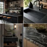 30 Bathrooms with Black Countertops for Modern Elegance