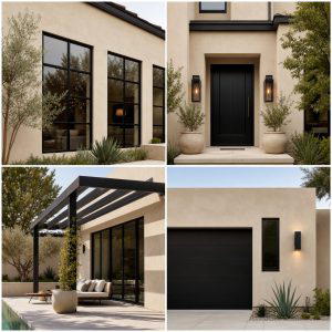 30 Beige and Black House Exterior Design Ideas and Inspiration